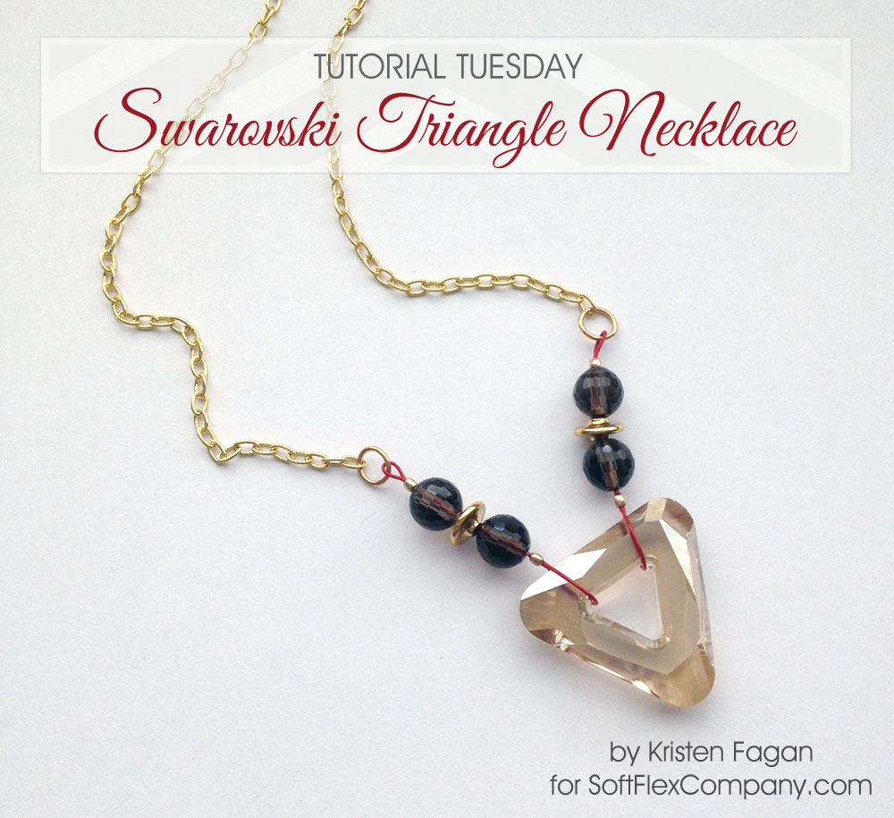 Swarovski deals triangle necklace